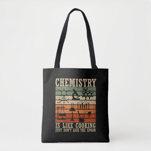 Chemie is als koken chemicus tote bag (Voorkant)