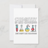 Chemie is als koken kaart (Voorkant)