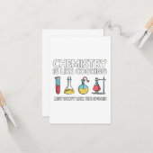 Chemie is als koken kaart (Voorkant / Achterkant in situ)