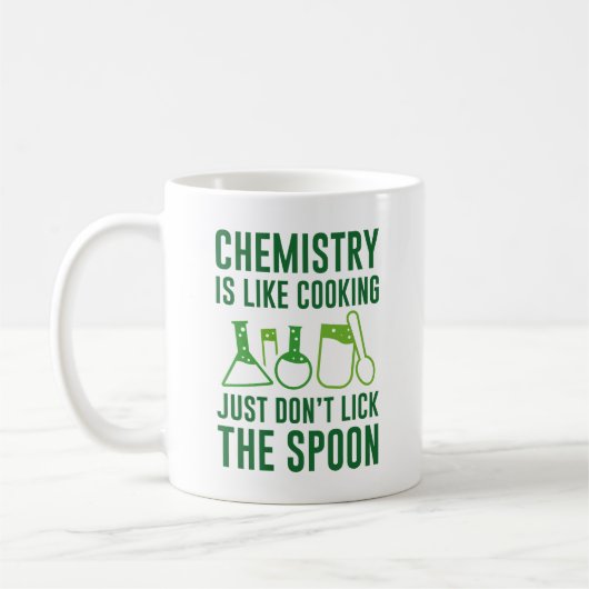 Chemie is als koken koffiemok (Links)