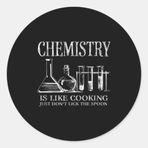 Chemie is als koken, lik de zoon nou niet ronde sticker