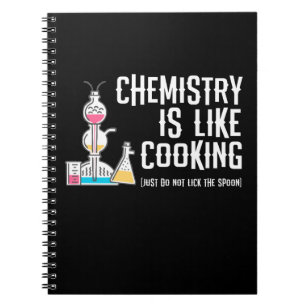 Chemie is als koken, lik gewoon de lepel notitieboek