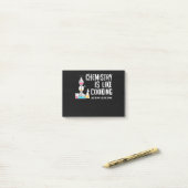 Chemie is als koken, lik gewoon de lepel post-it® notes (Op bureau)