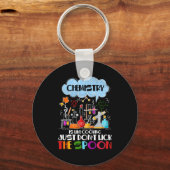Chemie is als Koken, lik gewoon niet op Spoon Sleutelhanger (Voorkant)