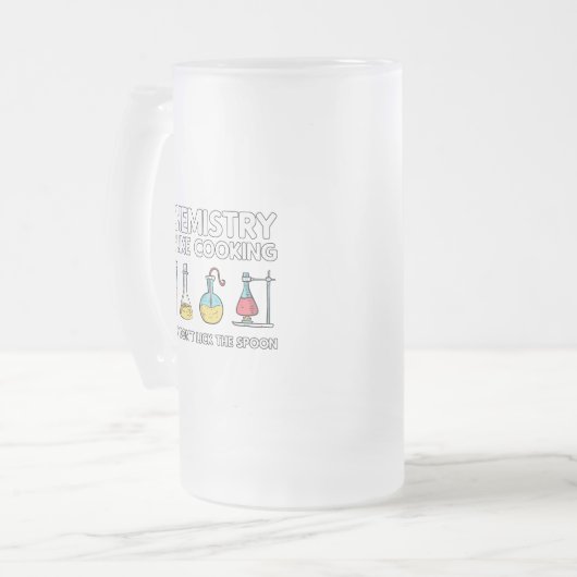Chemie is als koken matglas bierpul (Voorkant links)