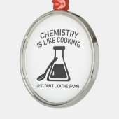 Chemie is als koken metalen ornament (Links)