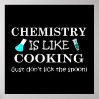 Chemie is als koken niet likken op de lepel