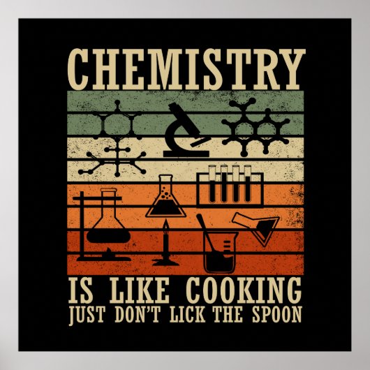 chemie is als koken poster (Voorkant)