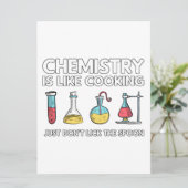 Chemie is als koken save the date (Staand voorkant)