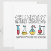 Chemie is als koken save the date (Voorkant / Achterkant)