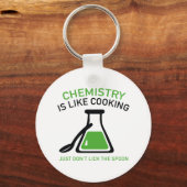Chemie is als koken sleutelhanger (Voorkant)