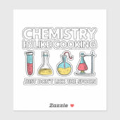Chemie is als koken sticker (Vel)