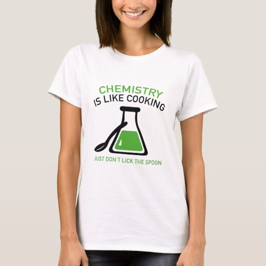 Chemie is als koken t-shirt (Voorkant)