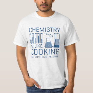 Chemie is als koken t-shirt