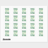 Chemie is als koken vierkante sticker (Vel)