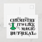 Chemie is als magie maar echt feestdagenkaart (Voorkant / Achterkant)