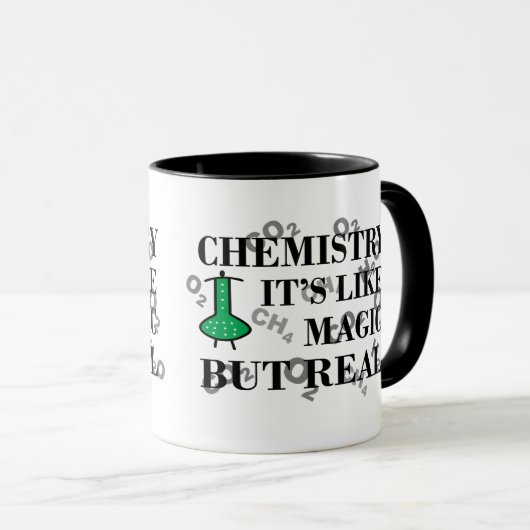 Chemie is als magie maar echt mok (Voorkant rechts)