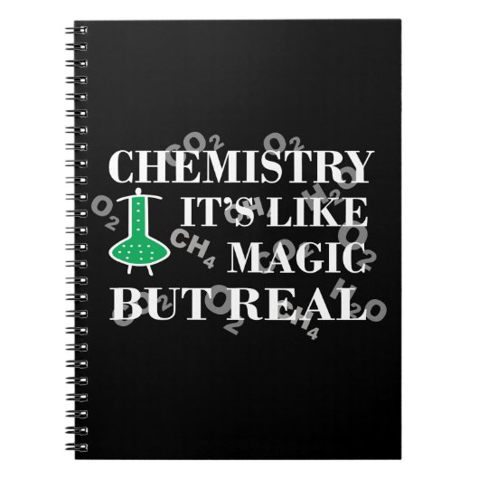 chemie is als magie maar echt notitieboek (Voorkant)