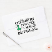 Chemie is als magie maar echt vierkante sticker (Envelop)