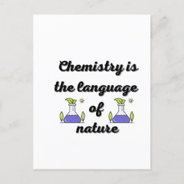 Chemie is de taal van de natuur briefkaart