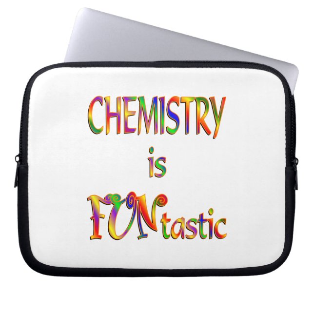Chemie is FUNtastic Laptop Sleeve (Voorkant)
