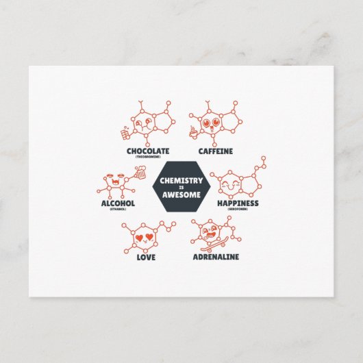 Chemie is geweldige briefkaart (Voorkant)
