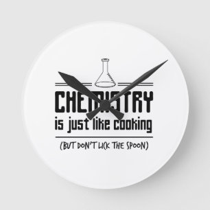 Chemie is koken ronde klok