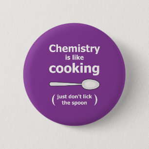 Chemie is kooksiënwetenschappers-experiment ronde button 5,7 cm