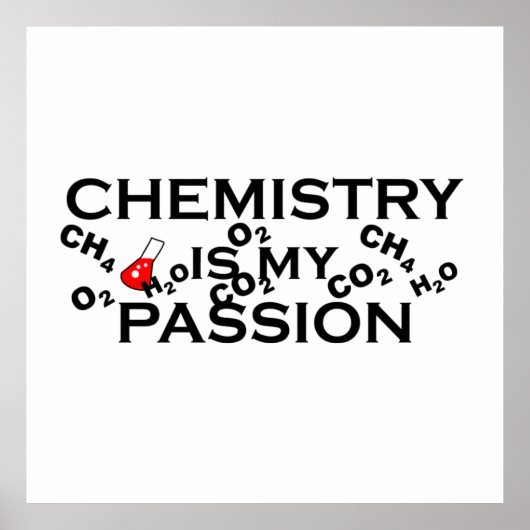 chemie is mijn passie poster (Voorkant)