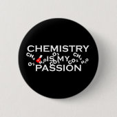 chemie is mijn passie ronde button 5,7 cm (Voorkant)