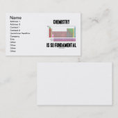 Chemie is zo fundamenteel (periodieke tabel) visitekaartje (Voorkant / Achterkant)