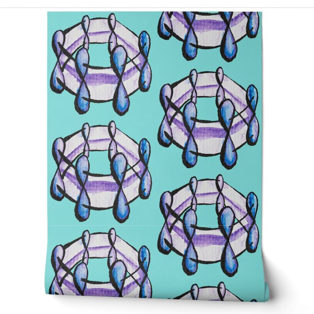 Chemie Klaslokaal Benzeen Molecules Science Geek Behang (Afrollen)