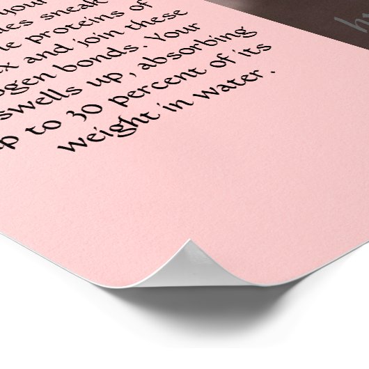 "Chemie & krullen" Poster (Hoek)