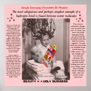 "Chemie & krullen" Poster