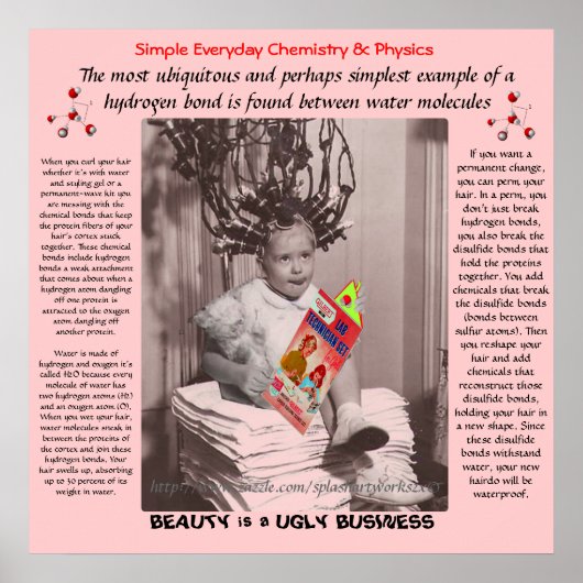 "Chemie & krullen" Poster (Voorkant)