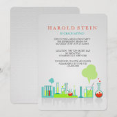 Chemie Lab Afstuderen uitnodiging (Voorkant / Achterkant)