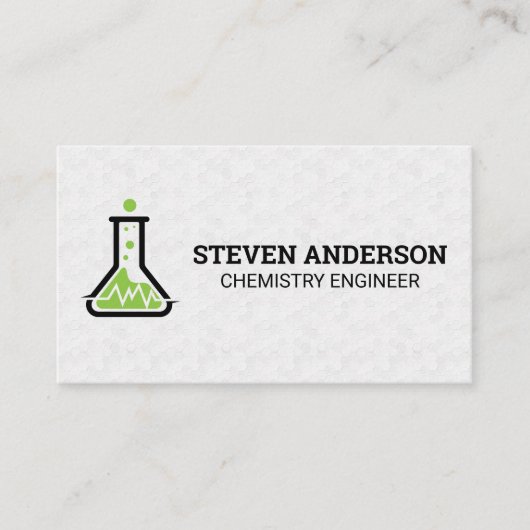 Chemie Lab Beak apparatuur | wetenschap Visitekaartje (Voorkant)