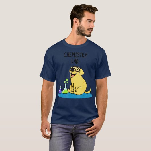 Chemie lab Hond tshirt Hond en kat tshirt (Voorkant volledig)