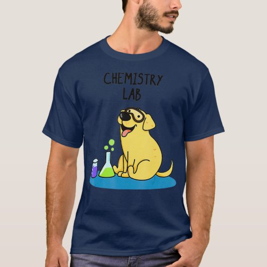 Chemie lab Hond tshirt Hond en kat tshirt (Voorkant)