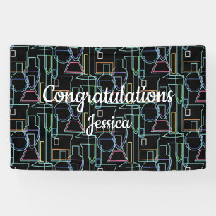 Chemie Lab Lijnen Spandoek