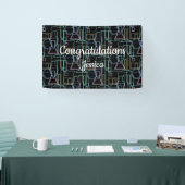 Chemie Lab Lijnen Spandoek (Beurs)