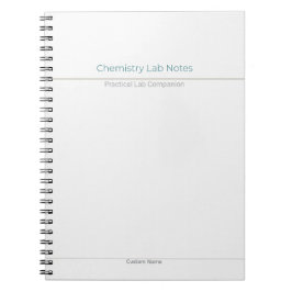 Chemie Lab-notities – Aangepaste naam Notitieboek