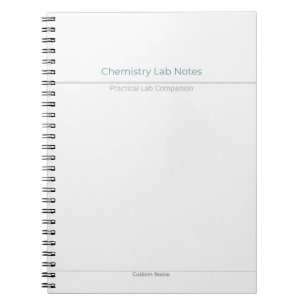 Chemie Lab-notities – Aangepaste naam Notitieboek