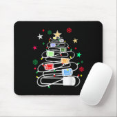 Chemie Lab Wetenschapper Flebotomist Kersttest Muismat (Met muis)