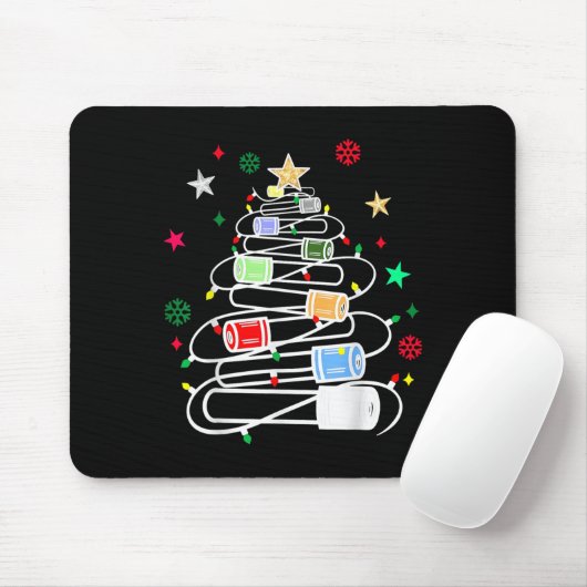 Chemie Lab Wetenschapper Flebotomist Kersttest Muismat (Met muis)