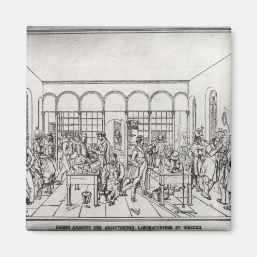 Chemie laboratorium van Baron Justus von Liebig Magneet (Voorkant)