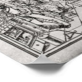 Chemie laboratorium van Baron Justus von Liebig Poster (Hoek)