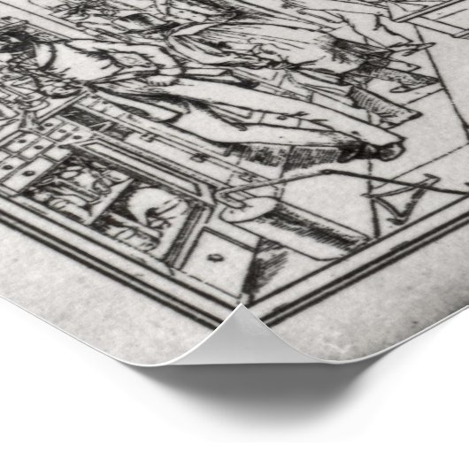 Chemie laboratorium van Baron Justus von Liebig Poster (Hoek)