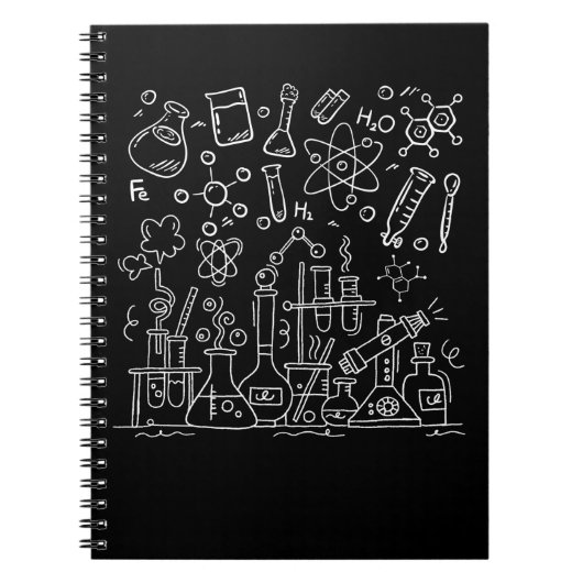 Chemie Laboratory Equipment Science Notitieboek (Voorkant)