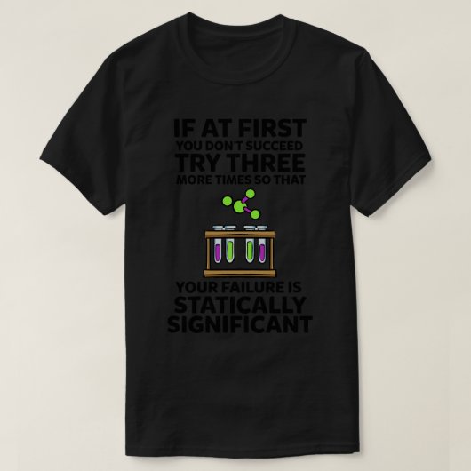 Chemie Leraar Grappige Wetenschap T-shirt (Design voorkant)